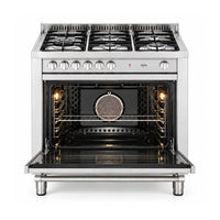 Fogão Tecno Professional 5 Bocas Forno a Gás 101L Inox 90cm