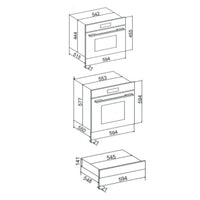 Torre Quente Tecno Professional Inox 60cm | Forno, Micro e Gaveta — Torre com forno combinado e micro-ondas de embutir em inox, painel digital e gaveta