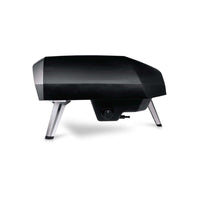 Forno de Pizza Portátil a Gás Ooni Koda 16 em ângulo lateral, ideal para preparar pizzas em casa.