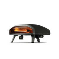 Forno de Pizza Portátil a Gás Ooni Koda 2 Max 24 com design moderno e queimadores independentes.