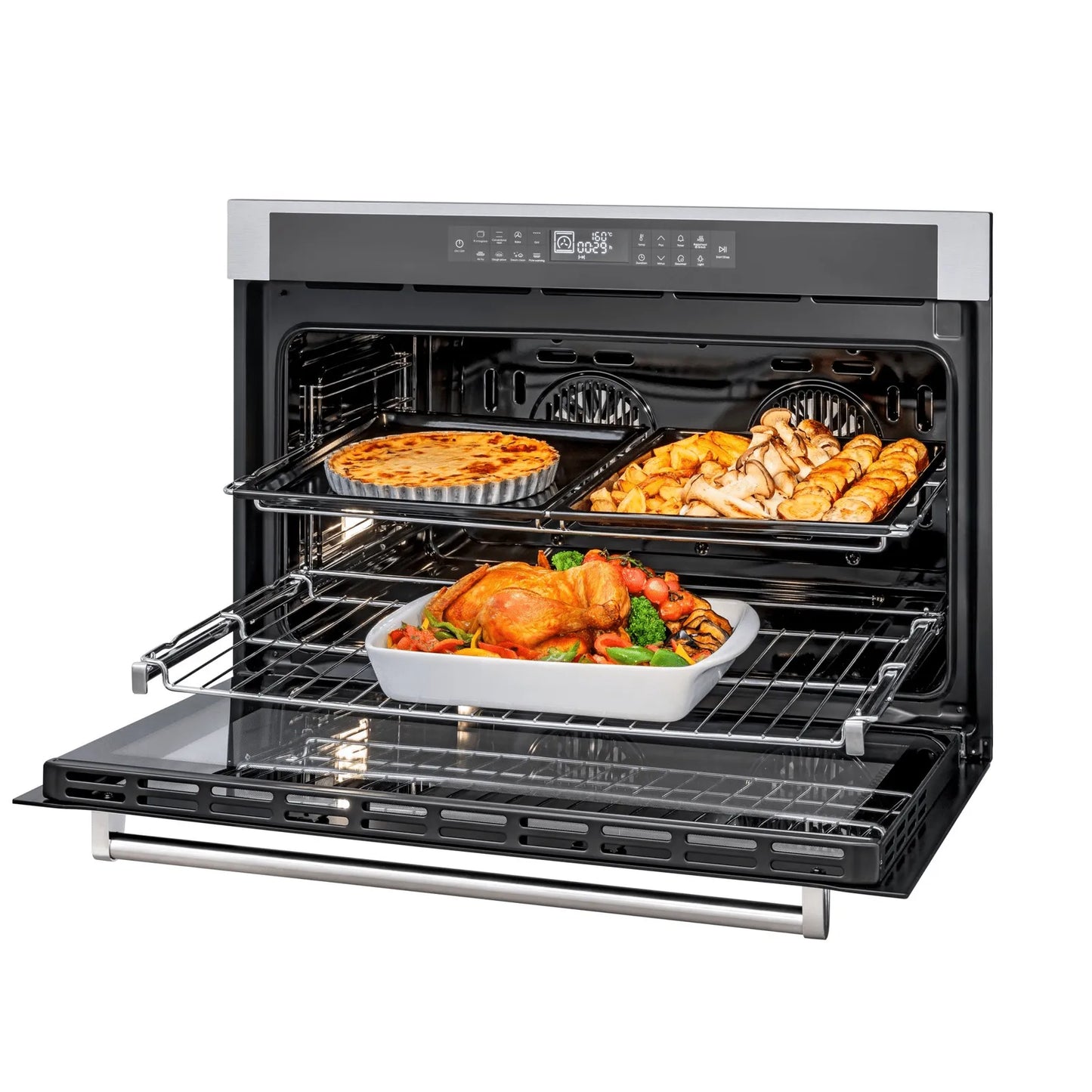 Forno Elétrico Tecno Multifunções Vintage Air Fry 138 Litros Inox 90cm 220V