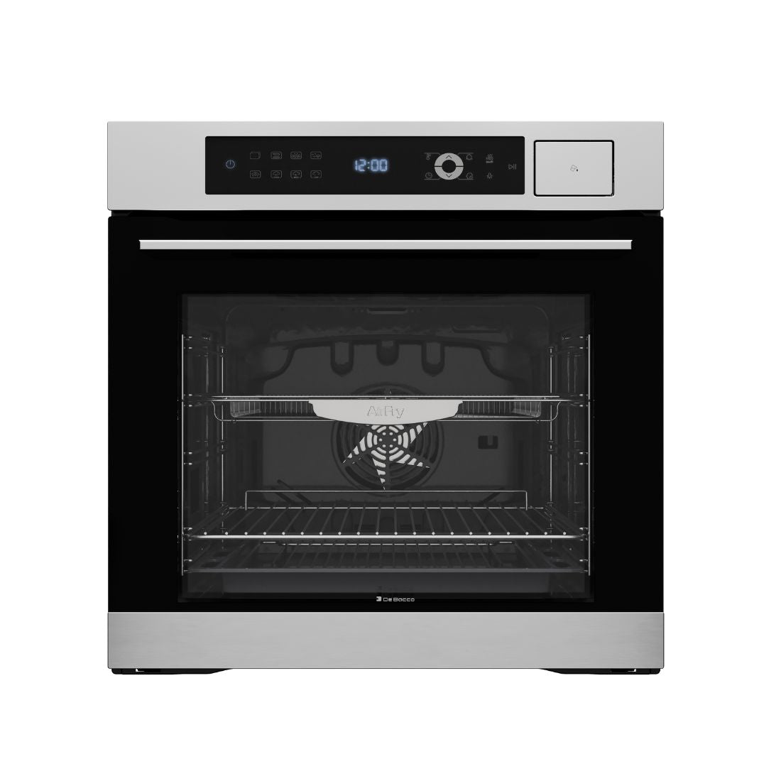 Forno Elétrico a Vapor Debacco Montreal Steam 73L vidro preto 60cm painel digital e acabamento inox