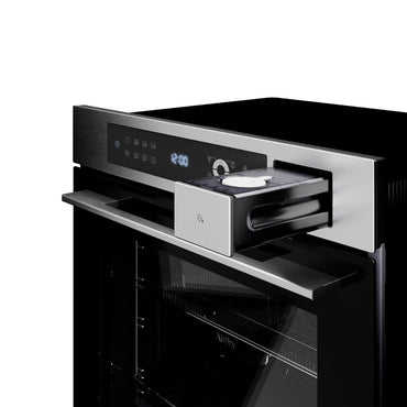 Forno Elétrico a Vapor Debacco Montreal Steam 73L vidro preto 60cm com gaveta de vapor e painel digital