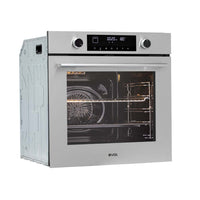 Forno Evol Elétrico C13 74 litros inox 60cm embutir com 13 funções, painel touch e analógico, vidro triplo