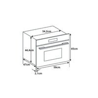 Forno Micro-ondas Combinado Cuisinart Arkton 38 Litros Inox 60cm