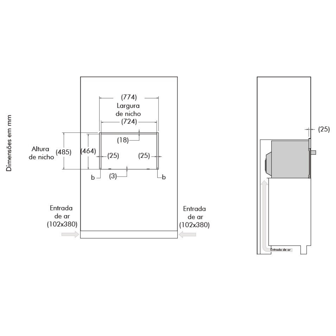Forno combinado com Micro-ondas Bertazzoni Professional Elétrico 41 Litros Inox 76cm 220V