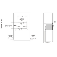 Forno combinado com Micro-ondas Bertazzoni Professional Elétrico 41 Litros Inox 76cm 220V