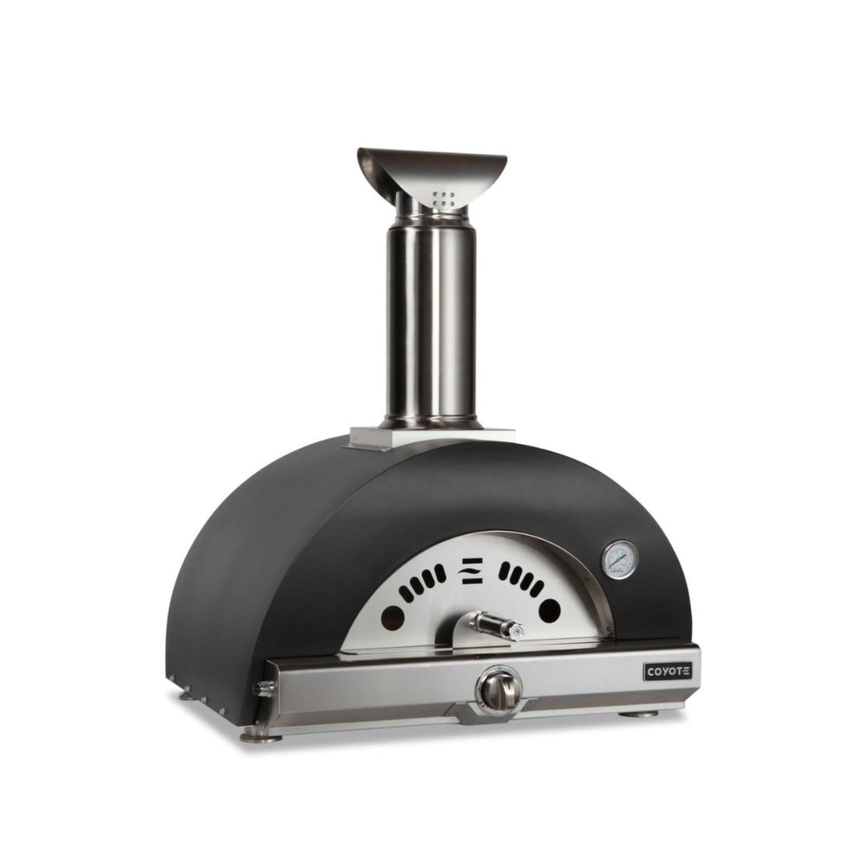 Forno de Pizza Híbrido Coyote a Lenha ou GLP 76cm