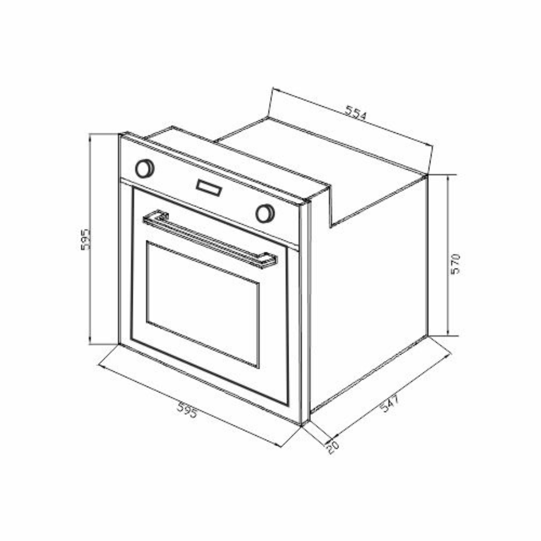 Forno Elétrico Debacco Multifunções Zurique Steel 76 Litros 60cm 220V