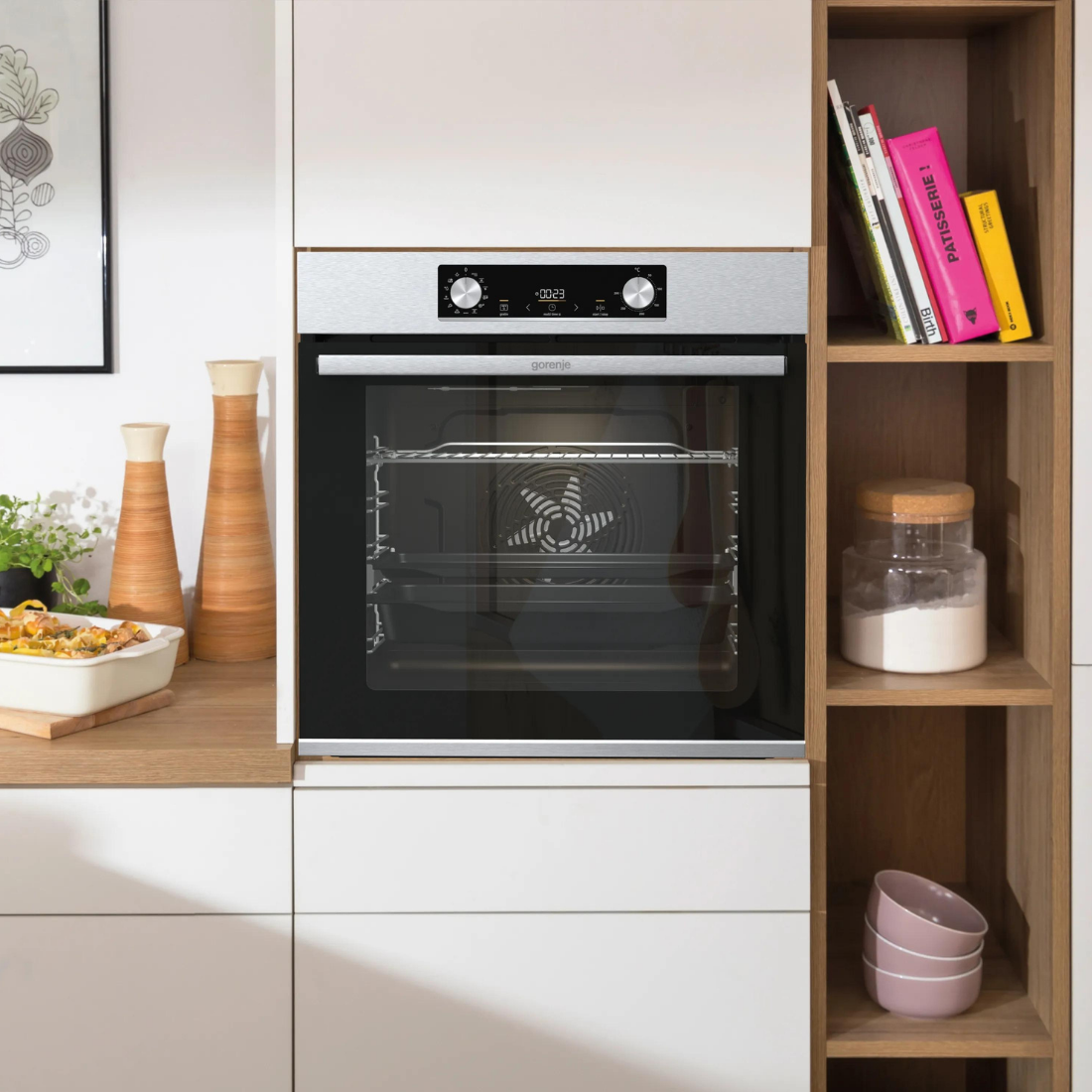 Forno Elétrico Gorenje Multifunções 77 Litros Inox 60cm 220V
