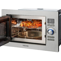 Forno Micro-ondas Combinado Tecno 25 Litros Inox 60cm
