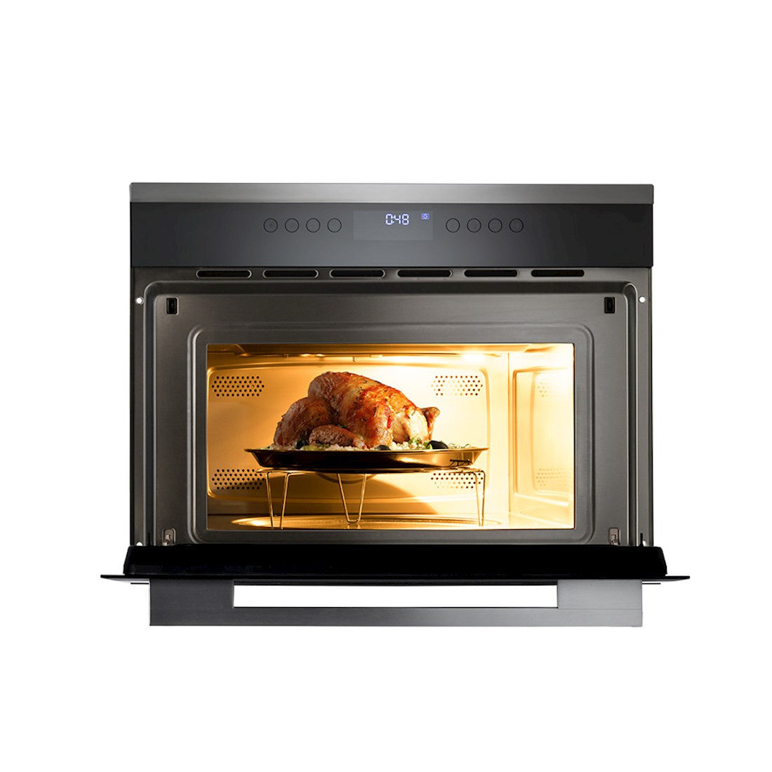 Forno Micro-ondas Cuisinart Prime com Grill Elétrico Inox 60cm 35 Litros 220V