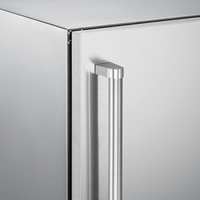 Freezer Tecno Professional 100 Litros Inox 60cm - freezer de embutir em inox com porta e puxador tubular robusto, design para cozinha planejada