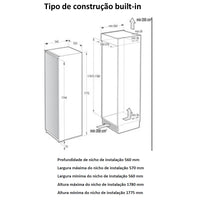 Freezer Gorenje Vertical de Embutir e Revestir No Frost 1 Porta 235 Litros 220V