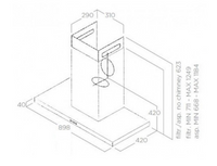 Coifa de Parede Professional Inox 90cm 220V