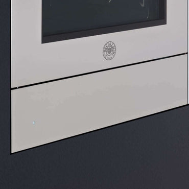 Gaveta Aquecida Bertazzoni Heritage 4 Serviços Inox 60cm em inox escovado com puxador discreto e painel touch, design de embutir