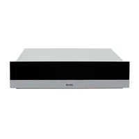 Gaveta Aquecida Evol em inox e vidro preto 60cm para aquecer 6 serviços com controle de temperatura