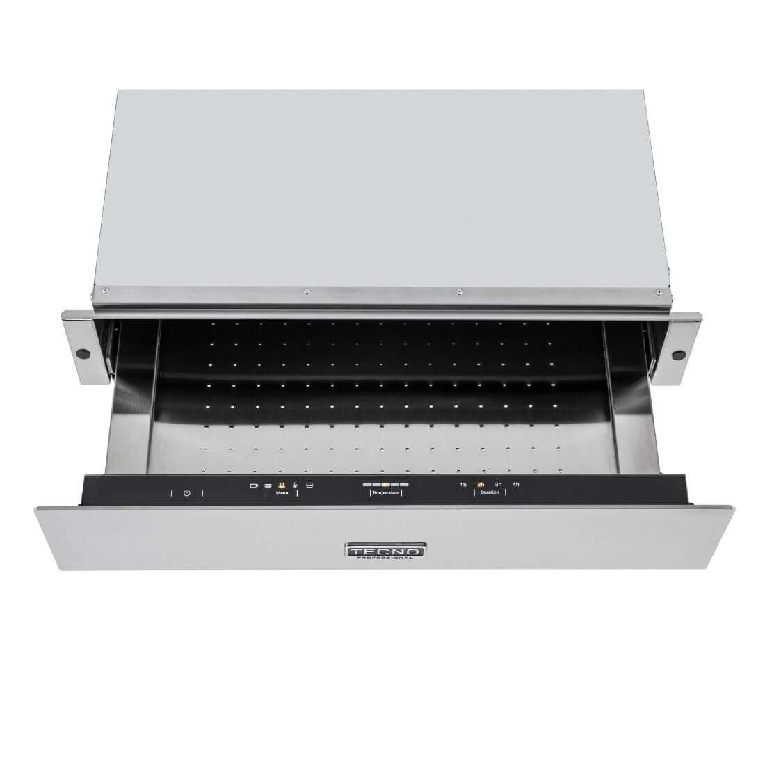 Torre Quente Tecno Professional Inox 60cm | Forno, Micro e Gaveta - Tecno gaveta aquecida inox 38L embutir com painel digital, acabamento em inox