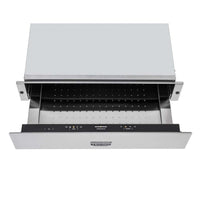 Torre Quente Tecno Professional Inox 60cm | Forno, Micro e Gaveta - Tecno gaveta aquecida inox 38L embutir com painel digital, acabamento em inox