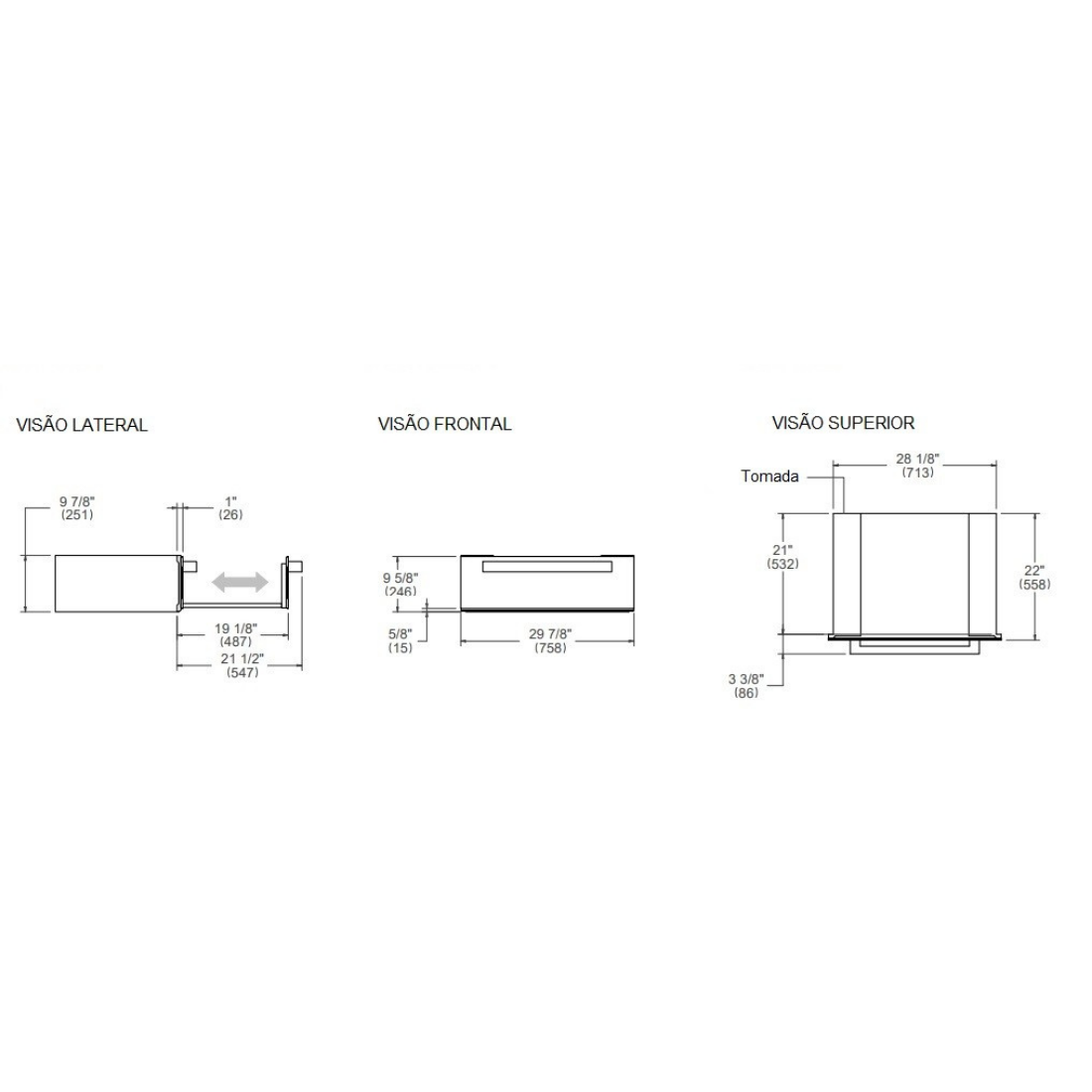 Gaveta Aquecida Bertazzoni Professional 10 Serviços Inox 76cm 127V