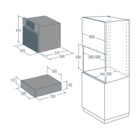 Gaveta Aquecida Gorenje 20 Litros Inox 60cm