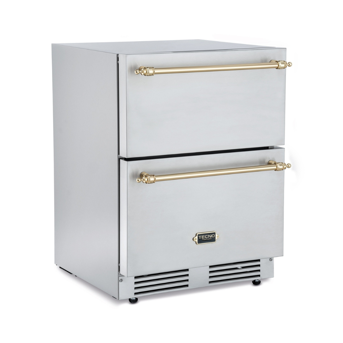 Gaveta Refrigerada com Freezer Tecno Vintage 95 Litros Inox 220V
