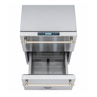 Gaveta Refrigerada com Freezer Tecno Vintage 95 Litros Inox 220V