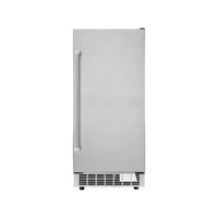 Alt Tag: Máquina de Gelo Evol 20kg/dia Inox 38cm - ice maker de embutir em inox com porta lisa, puxador profissional e acabamento elegante