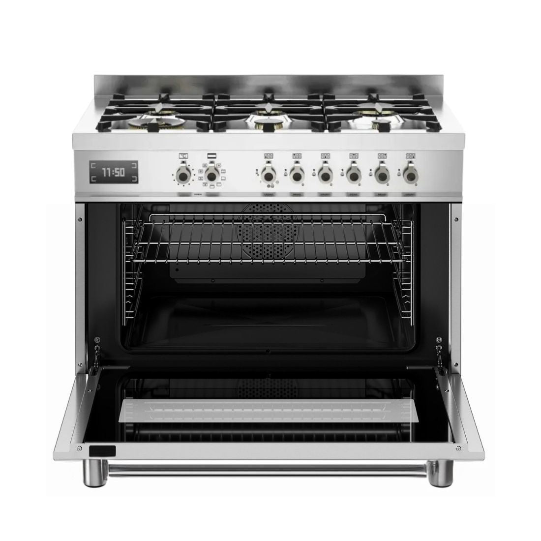 Fogão Bertazzoni Professional Inox 90cm 6 Bocas Forno Elétrico 108L