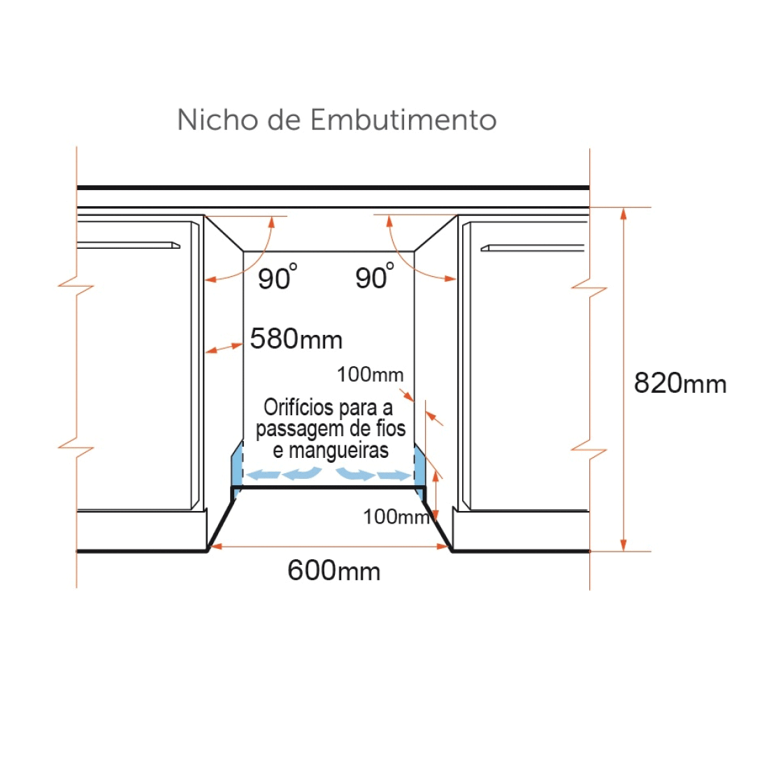 Lava-Louças Original de embutir 14 serviços 60cm 220V