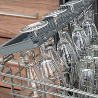 Lava-Louças Bertazzoni Master 14 Serviços Inox 60cm — lava louças de embutir com acabamento inox, 3 cestos e rack para taças