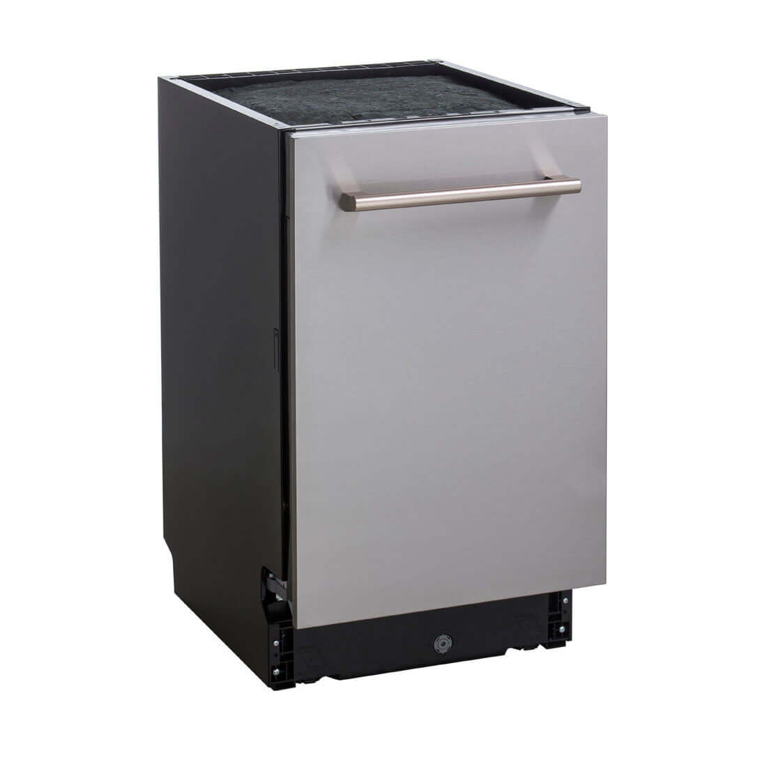 Lava-Louças Cuisinart Casual 10 Serviços Inox 45cm - lava louças de embutir em inox com puxador longo e frente integrada para embutir