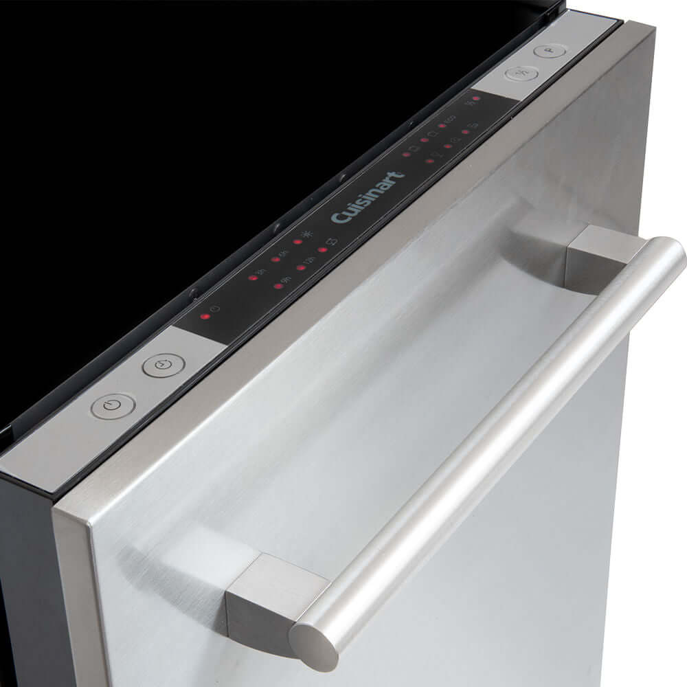 Lava-Louças Cuisinart Casual 10 Serviços Inox 45cm - lava louças de embutir em inox com painel touch superior e puxador tubular