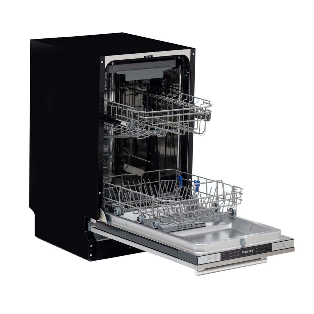 Lava-Louças Cuisinart Casual 10 Serviços Inox 45cm - lava louças de embutir com acabamento inox, painel frontal, 2 cestos e instalação embutida