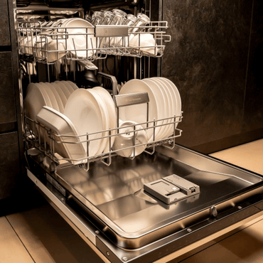 Lava-Louças Debacco Porta para Revestir 14 Serviços 60cm - lava louças de embutir inox com painel integrado e 2 cestos visíveis