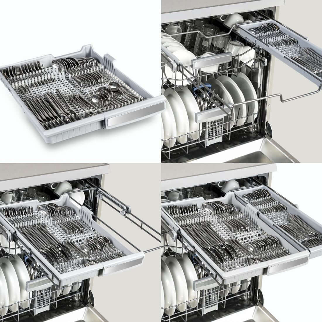 Lava-Louças Tecno de Revestir tall tub 16 serviços Inox 60cm com cesto para talheres e prato, capacidade para 16 pessoas