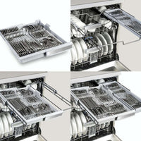 Lava-Louças Tecno de Revestir tall tub 16 serviços Inox 60cm com cesto para talheres e prato, capacidade para 16 pessoas