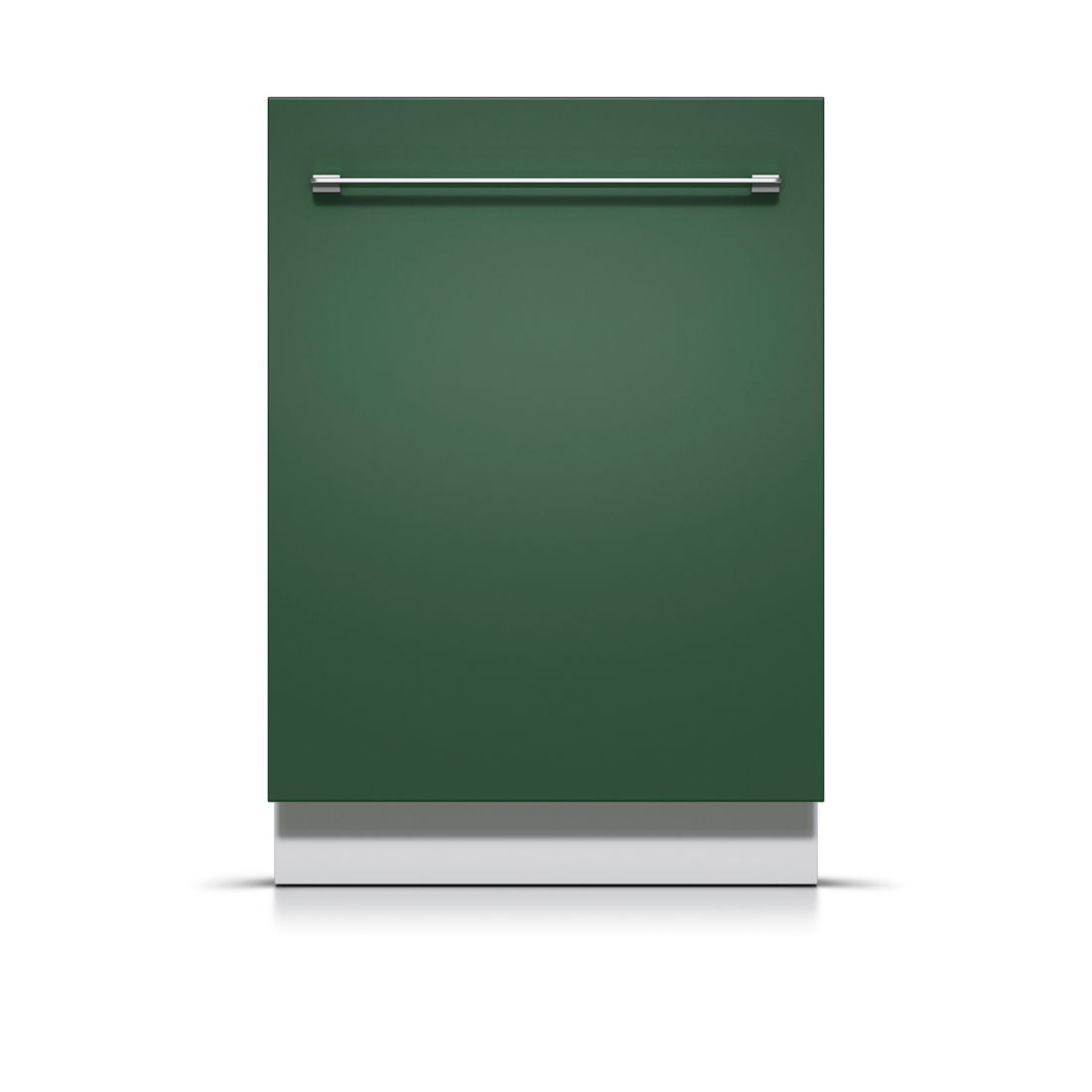 Lava-Louças Tecno de Revestir 60cm inox revestida em verde com puxador cromado e capacidade para 16 serviços