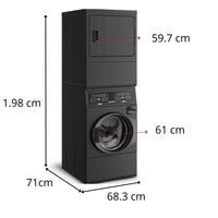 Lavadora e Secadora Speed Queen Conjugada Black Matte Elétrica 10,5 Kg