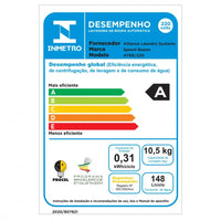 Lavadora e Secadora Speed Queen Conjugada Branca Elétrica 10,5 Kg - ATEE9A
