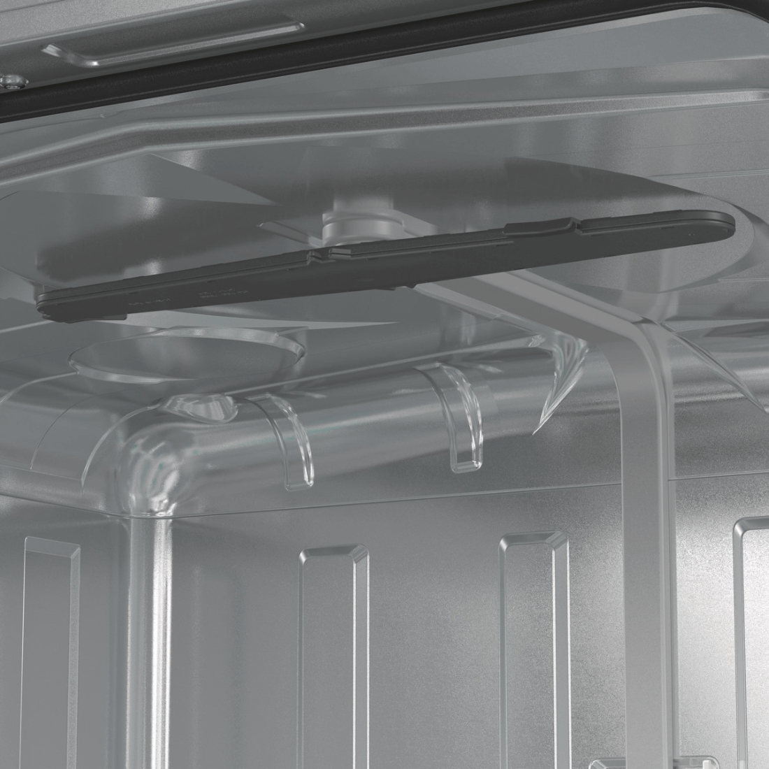 Lava-Louças Gorenje Porta para Revestir 16 Serviços com Wi-fi 60cm mostrando interior em inox, braços pulverizadores e painel superior integrado