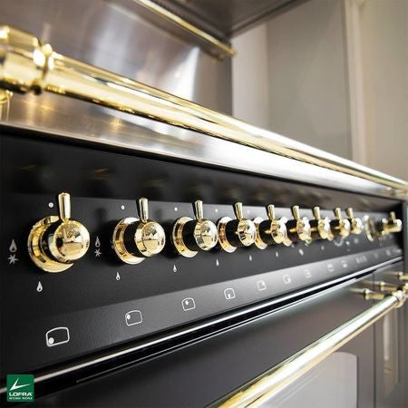 Fogão Linha Vintage Dolcevita 5 Bocas Forno Elétrico Duplo 106 Litros Preto 90cm 220V