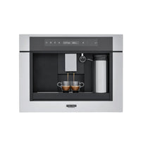 Cafeteira Tecno Professional Automática de Embutir Inox 60cm, máquina de café de embutir em inox com display touch, saída dupla e reservatório de leite