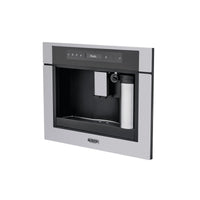 Cafeteira Tecno Professional Automática de Embutir Inox 60cm, máquina de café de embutir com acabamento inox, display touch e reservatório de leite