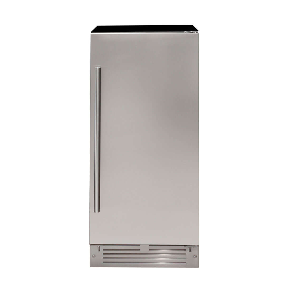 Máquina de Gelo Cuisinart Arkton 14,5kg/dia Inox 38cm - máquina de gelo de embutir em inox com porta lisa, puxador vertical e design compacto