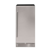Máquina de Gelo Cuisinart Arkton 14,5kg/dia Inox 38cm - máquina de gelo de embutir em inox com porta lisa, puxador vertical e design compacto