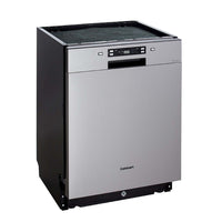 Lava-Louças Cuisinart Prime 14 Serviços Inox 60cm - Lava louças de embutir em inox com painel digital frontal e acabamento escovado, 2 cestos visíveis