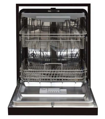 Lava-Louças Cuisinart Prime 14 Serviços Inox 60cm - lava louças de embutir em inox com painel frontal discreto e 3 cestos internos