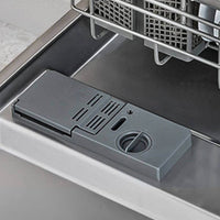 Lava-Louças Tecno Original 14 serviços Inox 60cm — interior inox com dispenser de detergente, cesto inferior visível, design embutido