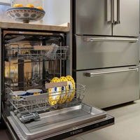 Lava-Louças Tecno Professional 14 serviços Inox 60cm - lava louças de embutir em inox com painel frontal discreto, 2 cestos e acabamento inox